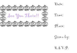 halloween invitation